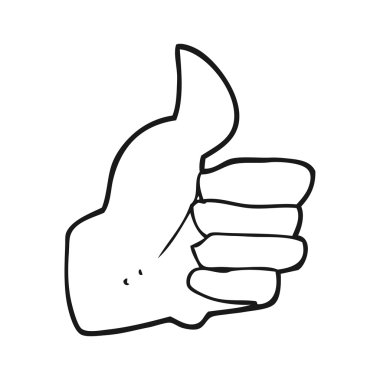 sembol siyah beyaz çizgi film Yaşasın