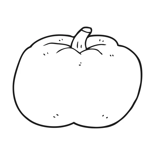 Tomate de dibujos animados en blanco y negro — Archivo Imágenes Vectoriales