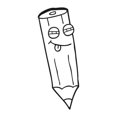 kurnaz siyah beyaz karikatür kalem