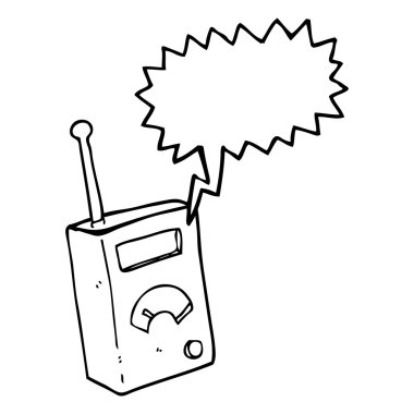 konuşma kabarcık karikatür bilimsel aygıt