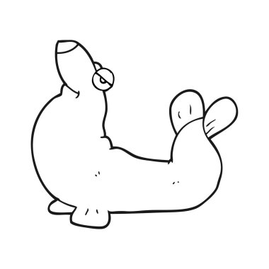 siyah beyaz çizgi film gurur mühür