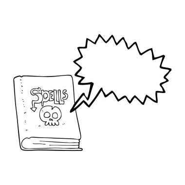 konuşma kabarcık karikatür büyü kitabı