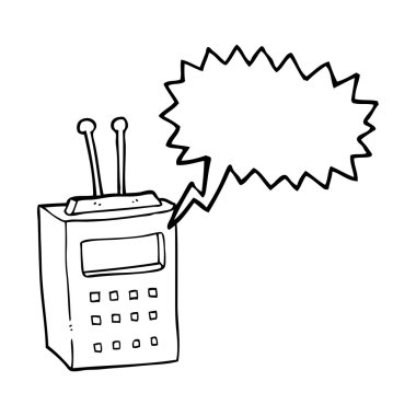 konuşma kabarcık karikatür bilimsel aygıt