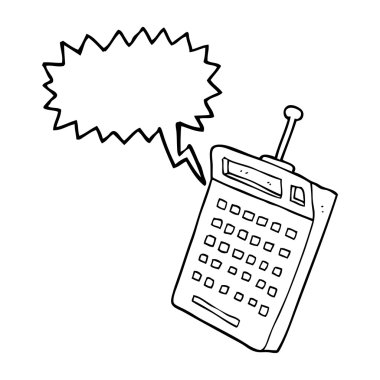 konuşma kabarcık karikatür bilim ekipman