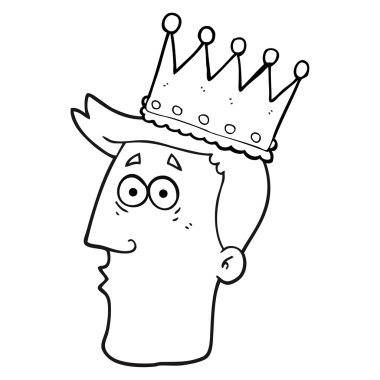 siyah beyaz çizgi film baş krallar