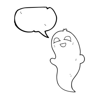 konuşma balonu çizgi film halloween hayalet