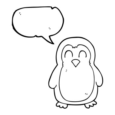 konuşma kabarcık karikatür kuş