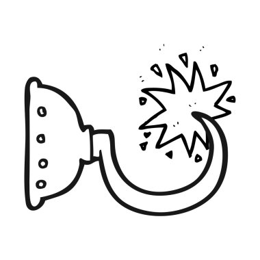 siyah beyaz çizgi film korsan kanca