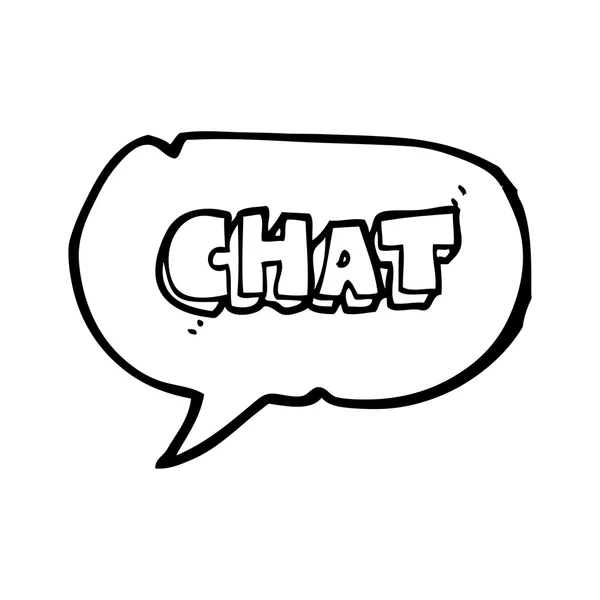 Speech bubble cartoon chat symbol — Stock Vector