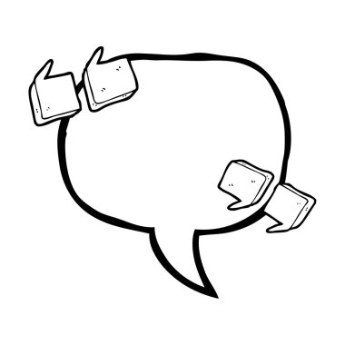 konuşma balonu çizgi film alıntı işaretleri