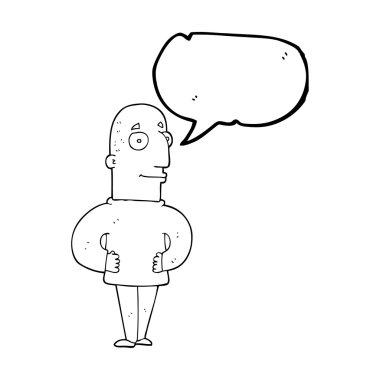 konuşma balonu çizgi film içerik adam