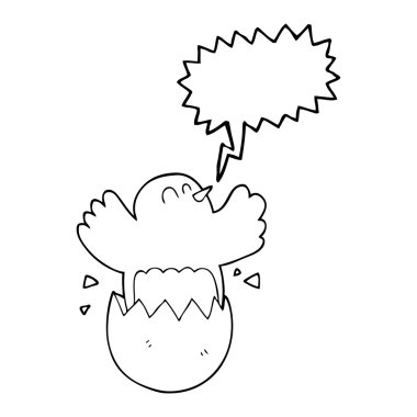 konuşma kabarcık karikatür damızlık yumurta