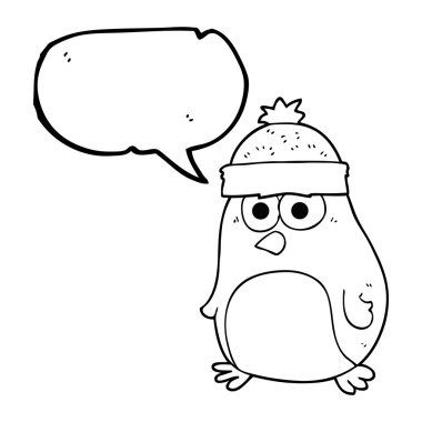 konuşma balonu karikatür Noel robin