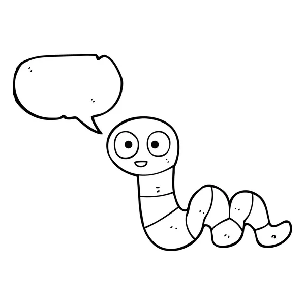 Discours bulle dessin animé serpent — Image vectorielle