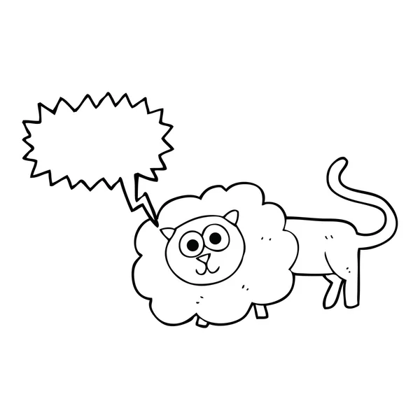 Fala bolha desenhos animados animais — Vetor de Stock