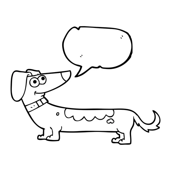 Sprechblase Cartoon Hund — Stockvektor