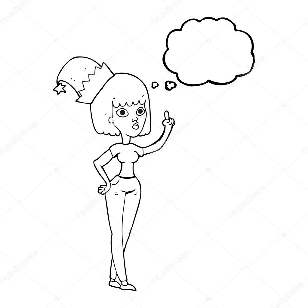 Thought Bubble Cartoon Woman Wearing Christmas Hat Vector Image By C Lineartestpilot Vector Stock Thought Bubble Cartoon Woman Wearing Christmas Hat Vector Image By C Lineartestpilot Vector Stock