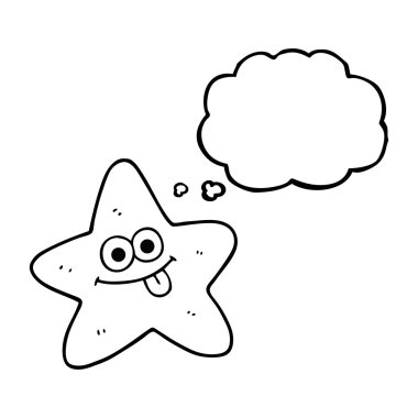 düşünce kabarcık karikatür denizyıldızı