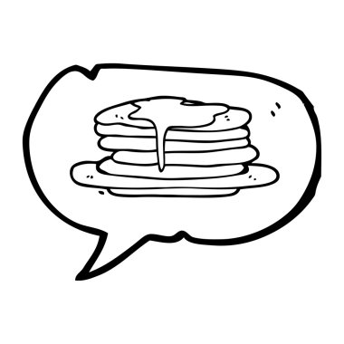 konuşma kabarcık karikatür yığın krep