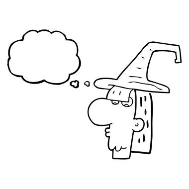 kabarcık karikatür cadı baş sanıyordum