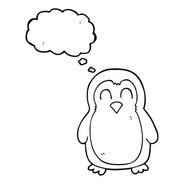 düşünce balonu karikatür Noel robin