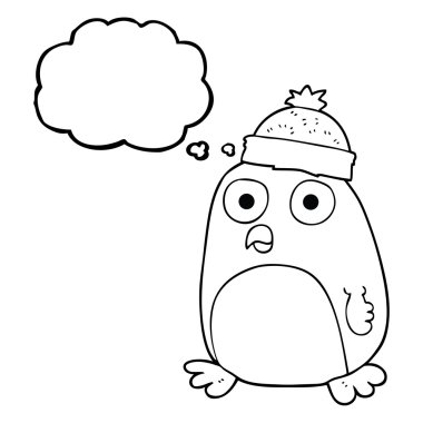 düşünce balonu karikatür Noel robin