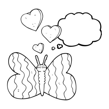 kabarcık karikatür kelebek sanıyordum