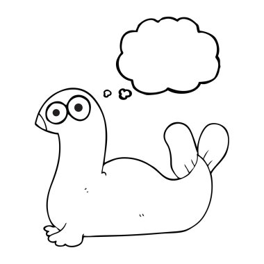 düşünce kabarcık karikatür mühür