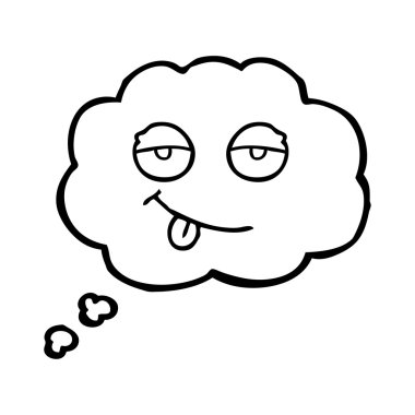 düşünce balonu yorgun eyes karikatür