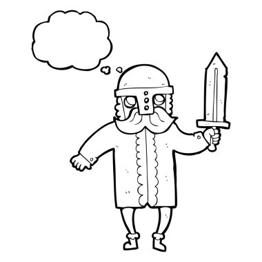 kabarcık karikatür Sakson savaşçısı sanıyordum