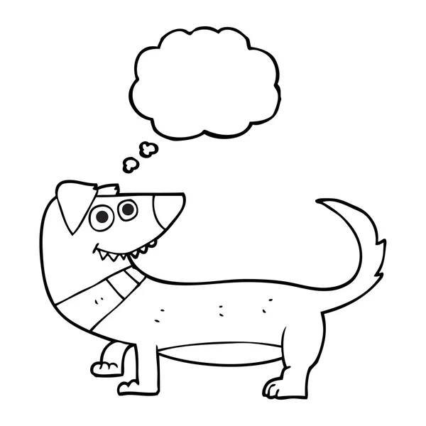 Myśl bańki kreskówka pies — Wektor stockowy