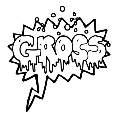 konuşma kabarcık karikatür kelime Brüt