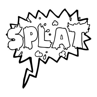 konuşma kabarcık karikatür uyarısı