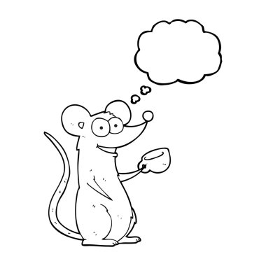 kabarcık karikatür fare ile çay sanıyordum