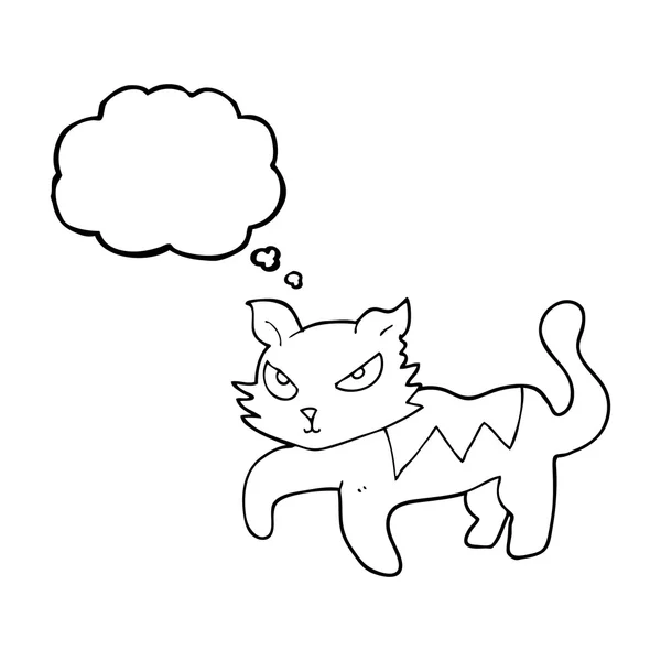 思想泡沫卡通猫 — 图库矢量图片