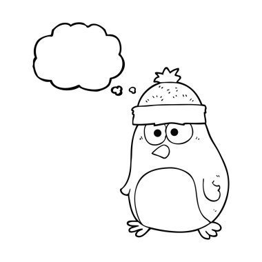 düşünce balonu karikatür Noel robin