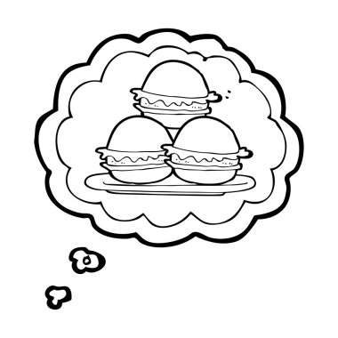 kabarcık karikatür plaka Burger sanıyordum