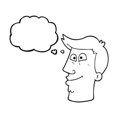 kabarcık karikatür erkek yüz sanıyordum