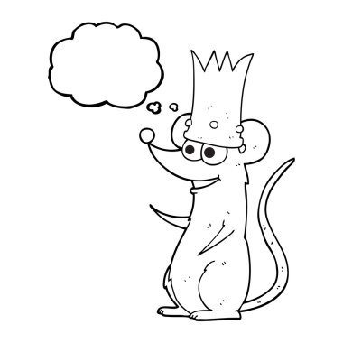 kabarcık karikatür Kral düşünce sıçan