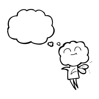 kabarcık karikatür şirin bulut baş küçük şeytan sanıyordum