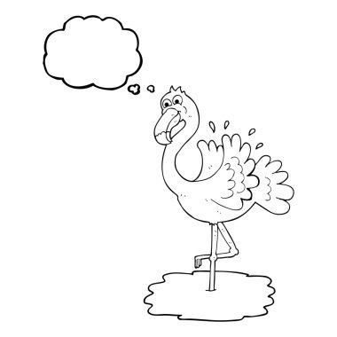 kabarcık karikatür flamingo sanıyordum