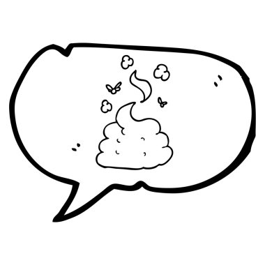 konuşma kabarcık karikatür brüt kaka