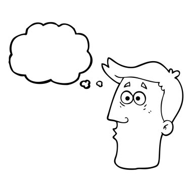 kabarcık karikatür erkek yüz sanıyordum