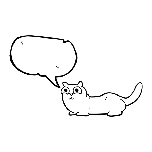 演讲泡沫卡通猫 — 图库矢量图片