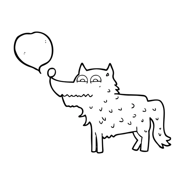Sprechblase Cartoon Hund — Stockvektor