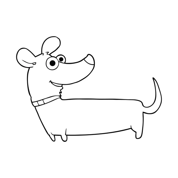Pensiero bolla cartone animato felice cane — Vettoriale Stock