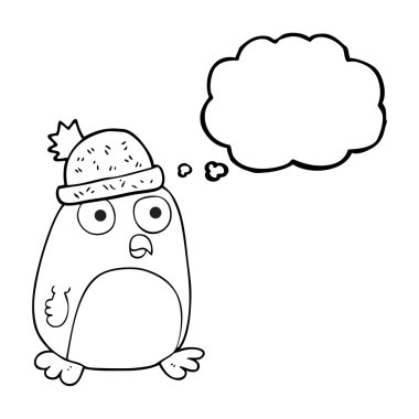 düşünce balonu karikatür Noel robin
