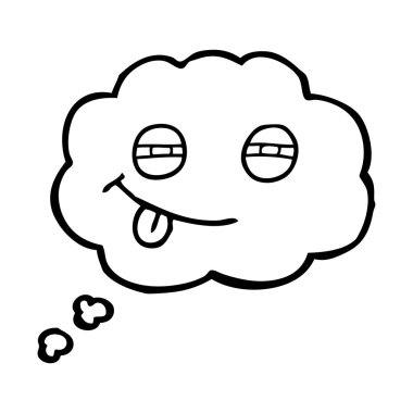 kabarcık karikatür şüpheli göz düşündüm