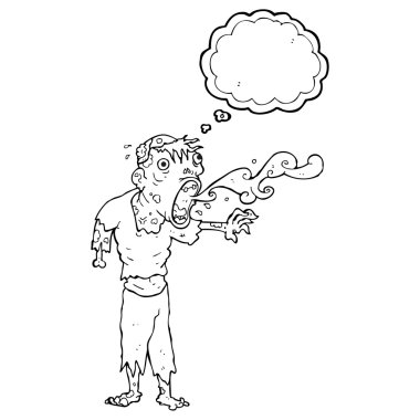 kabarcık karikatür brüt zombi sanıyordum