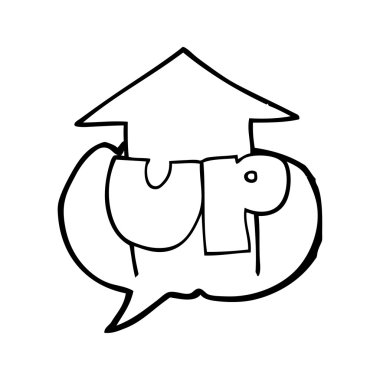 konuşma kabarcık karikatür sembolü kadar